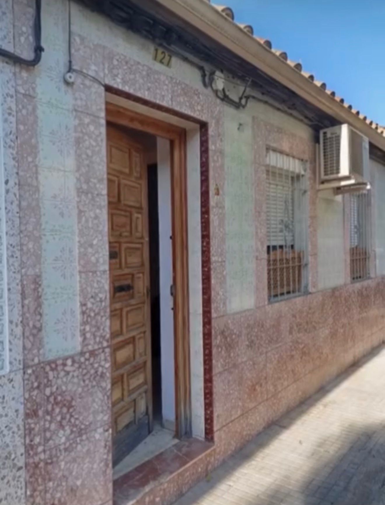 Trabajo de fachada antes de la reforma