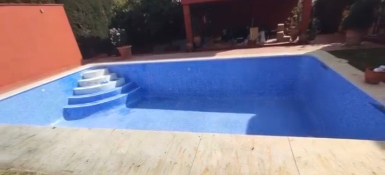 Piscina después